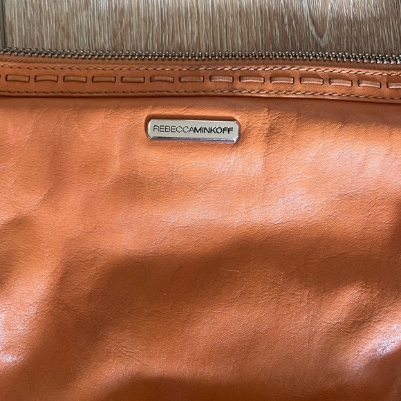 Rebecca Minkoff tan soft perforated leather shoulder cross body handbag - Picture 4 of 8